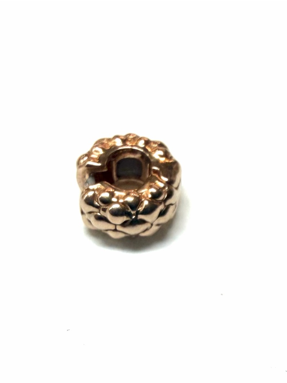 Pandora Rose Gold Plated Slim Studded Clip Charm #782716C00